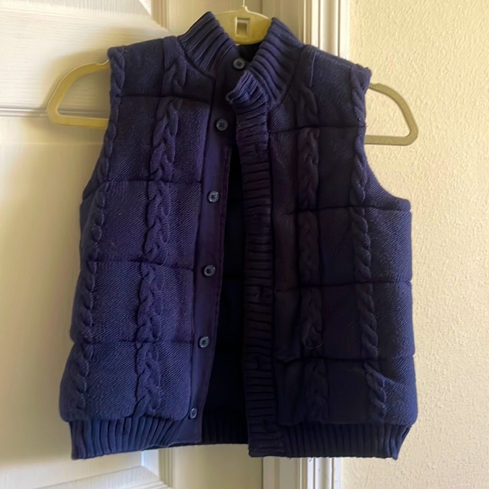 Knitted vest. Very warm, stylish and comfortable